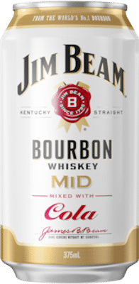 Jim Beam MID White Label Bourbon & Cola Cans