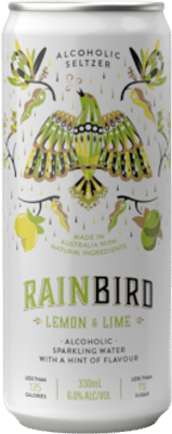 Rainbird Lemon & Lime Alcoholic Seltzer 6 percent Vodka