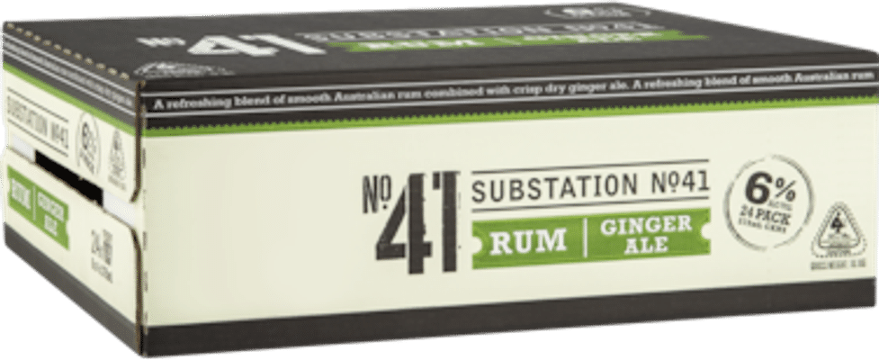 Substation No.41 Rum and Ginger Ale 6% Cans