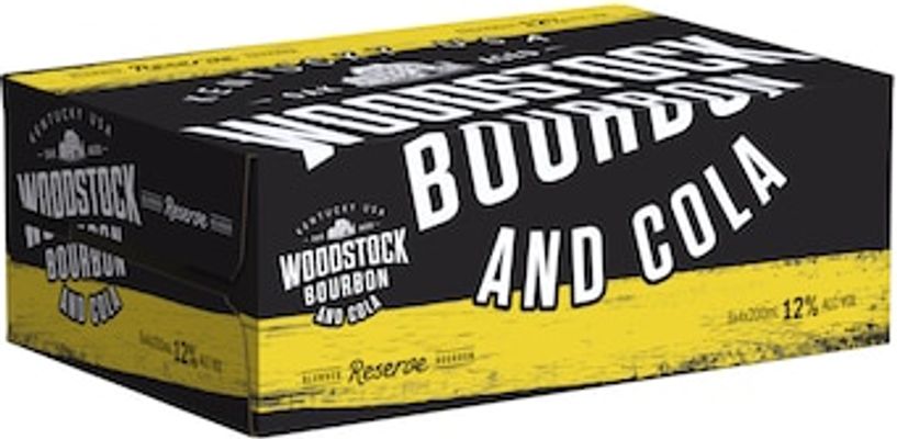 Woodstock Bourbon & Cola 12% Cans mL