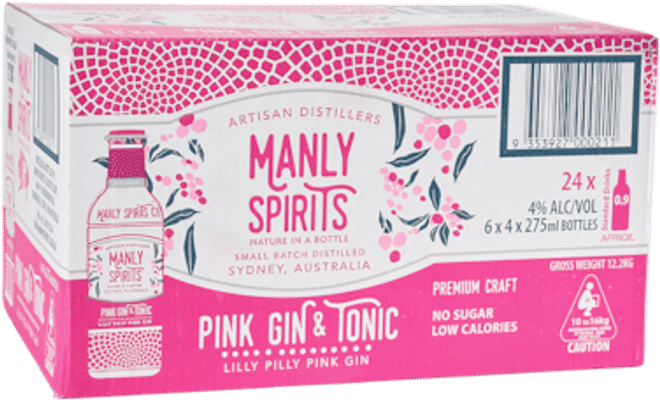 Manly Spirits Pink Gin & Tonic