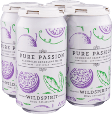 Wildspirit Pure Passion Alcoholic Sparkling Water Seltzer