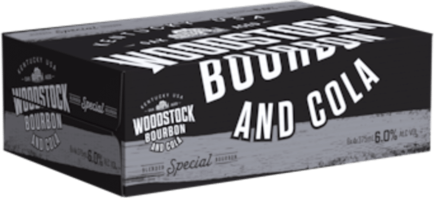 Woodstock Bourbon & Cola Cans 6% mL