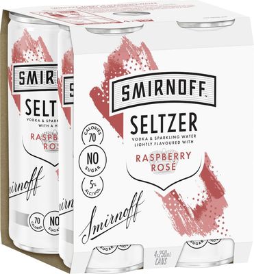 Seltzer Raspberry Rose Can