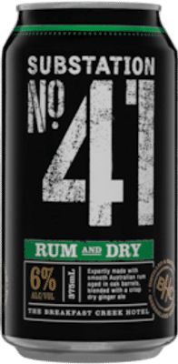 Substation No.41 Rum and Ginger Ale 6% Cans 375mL