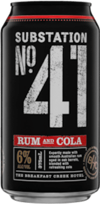Substation No.41 Rum and Cola 6% Cans 375mL