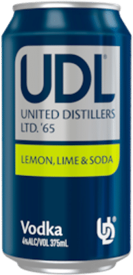 UDL Vodka Lemon Lime & Soda Cans 375mL