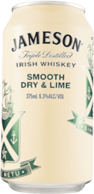 Jameson Irish Whiskey Smooth Dry & Lime 6.3% Cans