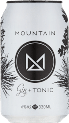 Mountain Gin & Tonic Cans 330mL