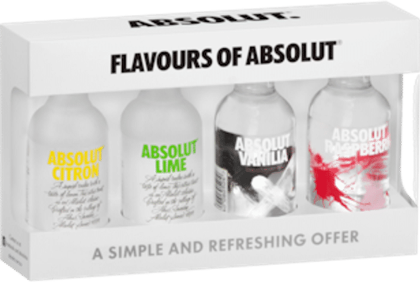 Absolut Vodka Mini Flavour Mix