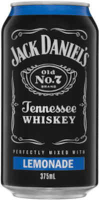 Jack Daniels Tennessee Whiskey & Lemonade Cans 375mL