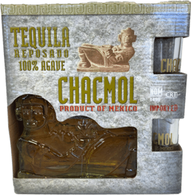 Chacmol Reposado Tequila Gift Pack with Shot Glasses 700mL