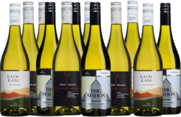 The best of mixed pack Gisborne Pinot Gris Sauvignon Blanc and Chardonnay