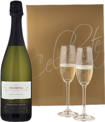 Wines By Design Hemera Estate Sparkling Wine Glass Gift Set