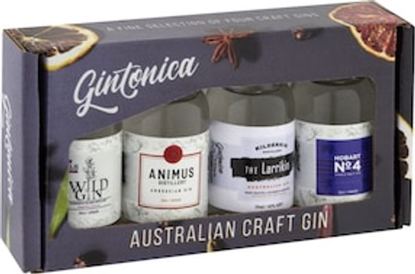 Gintonica Aussie Gin Tasting Pack - Bold & Strong (4 x )