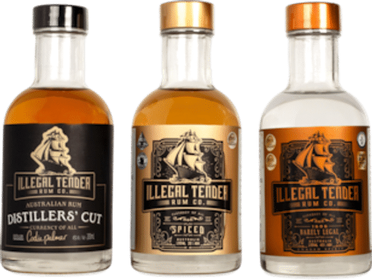 Illegal Tender Rum Co 3 Pack Set 200mL