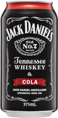 Jack Daniels Tennessee Whiskey & Cola Cans 18 Pack