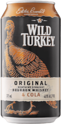 Wild Turkey Bourbon & Cola Cans 18 Pack 375mL
