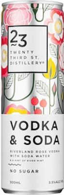 23rd Street Distillery Rose Vodka & Soda Cans