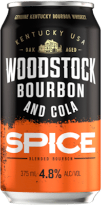 Woodstock Spice Bourbon & Cola Cans
