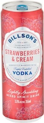 Billsons Beverages Vodka Strawberry & Cream