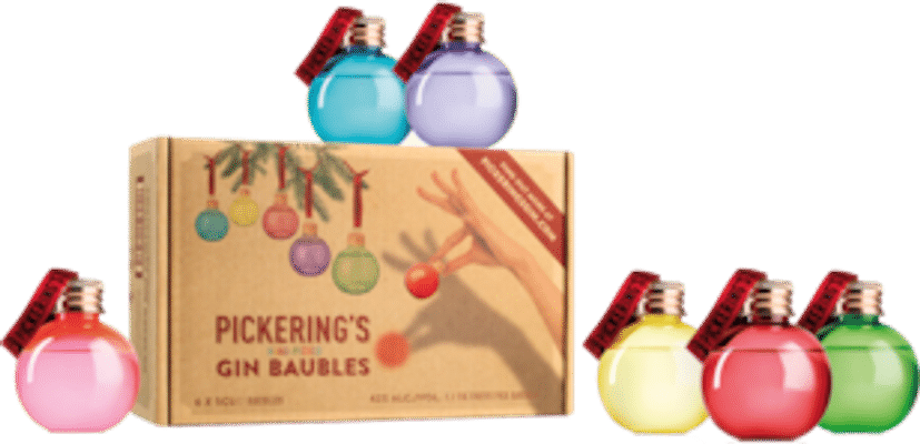 Pickerings Gin Baubles Pack of 6