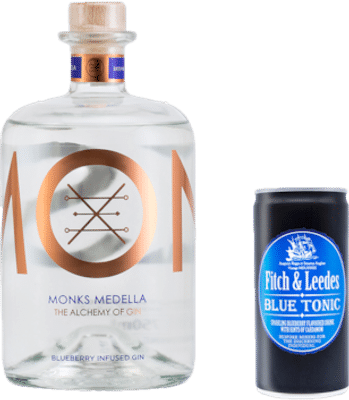 Monks Blueberry Gin Infused Gin Valentines Day Gift Pack