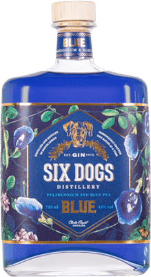 Six Dogs Blue Gin 750mL