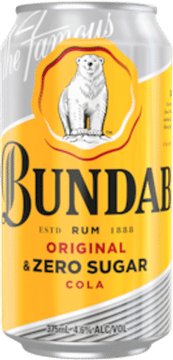 Bundaberg UP Bare Rum & Cola Cans 375mL