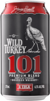 Wild Turkey 101 Bourbon & Cola Cans 375mL