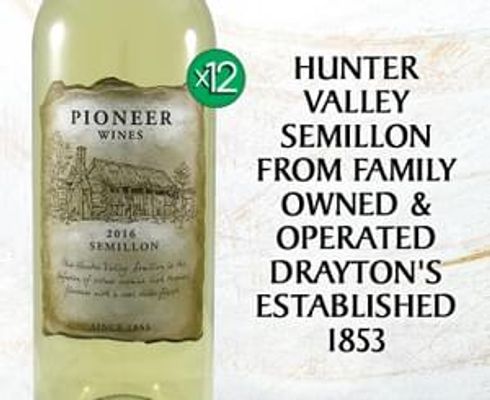 Draytons Pioneer Wines Semillon