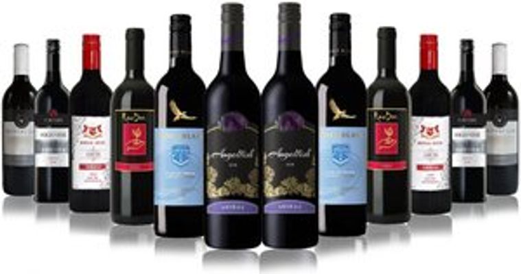 Dark Brooding Shiraz Mixed including two 5-Red Star wineries -