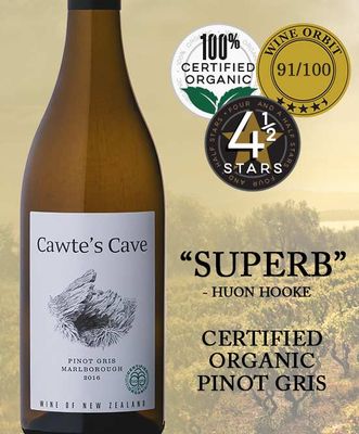 Rock Ferry Cawtes Cave Organic Pinot Gris